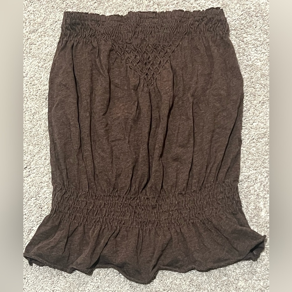 Gap Tube Top Brown Size: Small